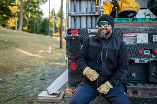 Dragonwear Men's FR Fleece Jacket Wind Resistant 12.7oz Fleece Inherently Flame Resistant Workwear CAT4 NFPA70E NFPA21122