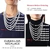 Suplight Mens 925 Sterling Silver Cuban Link Chain Necklace 5mm Solid Chains 18 Inch Men's necklaces Gift for Son Husband Father Boyfriend Grandson #5