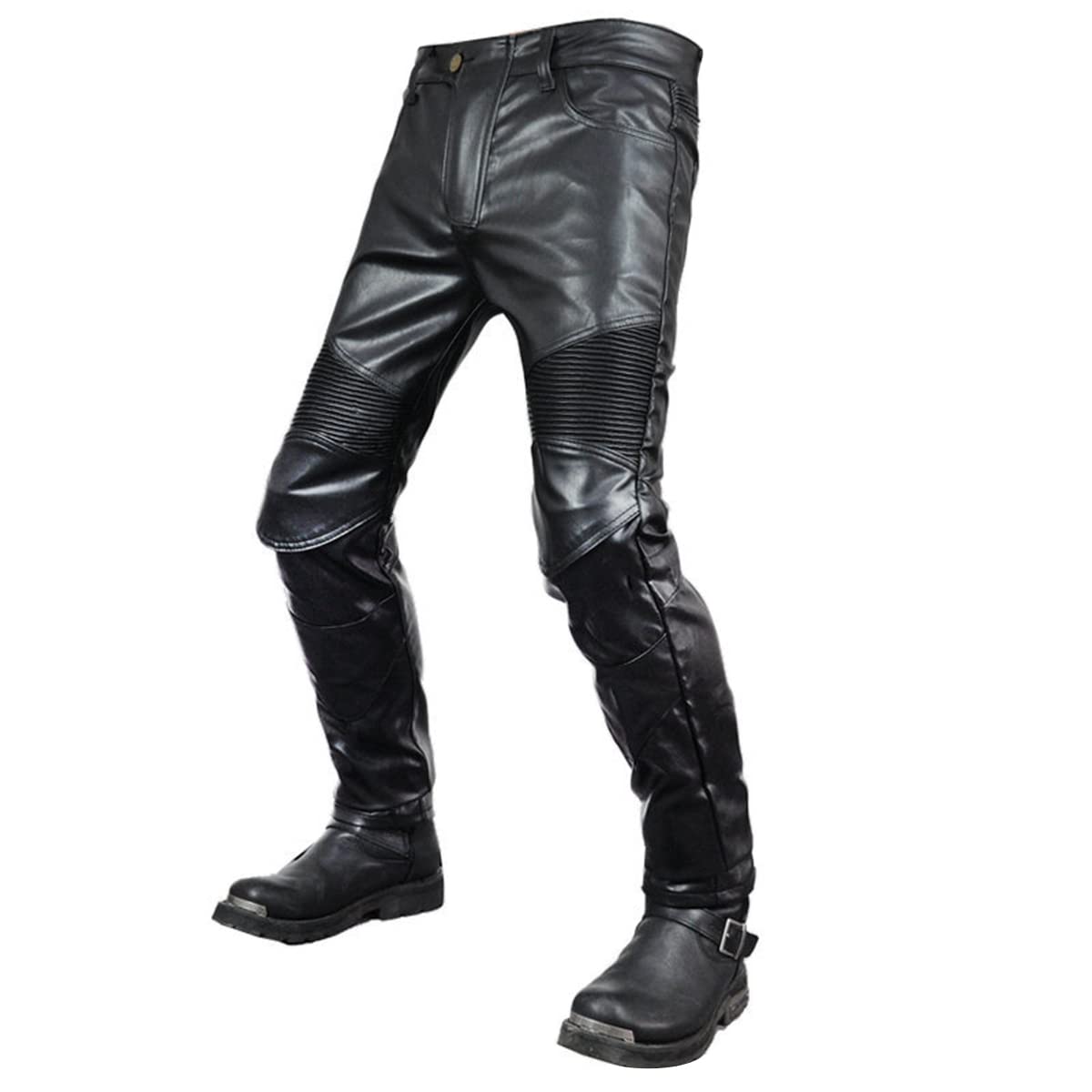 ORANDESIGNE Jeans da Moto da Uomo Biker Jeans Rinforzato Protezione Pantaloni da Moto Linning Includono Armature Motorcycle Pants Slim Fit Armature Pants