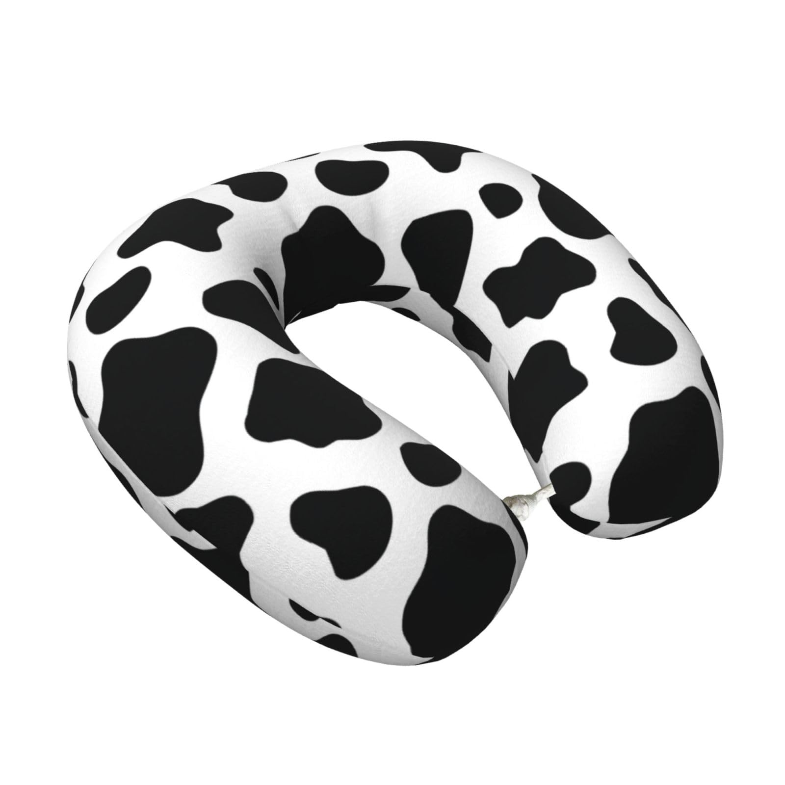 LKYMOH Cow (2), Travel Neck Pillow U-Shaped Memory Neck Support Soft Comfortable With Washable Cover For Airplane Car Traveling and Office