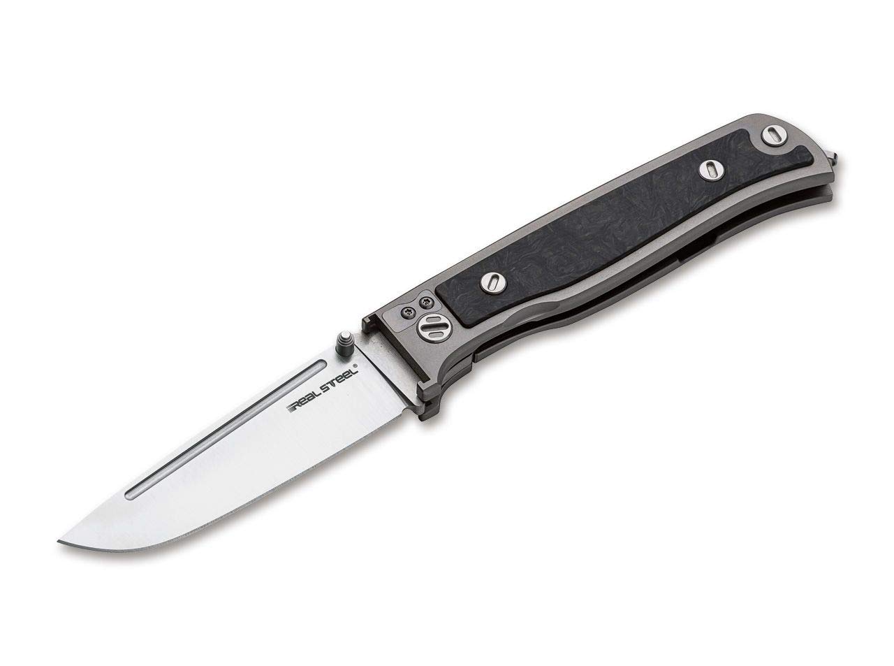 Real Steel 01RE125 nóż kieszonkowy, długość ostrza: 8,3 cm, tytan, wielokolorowy