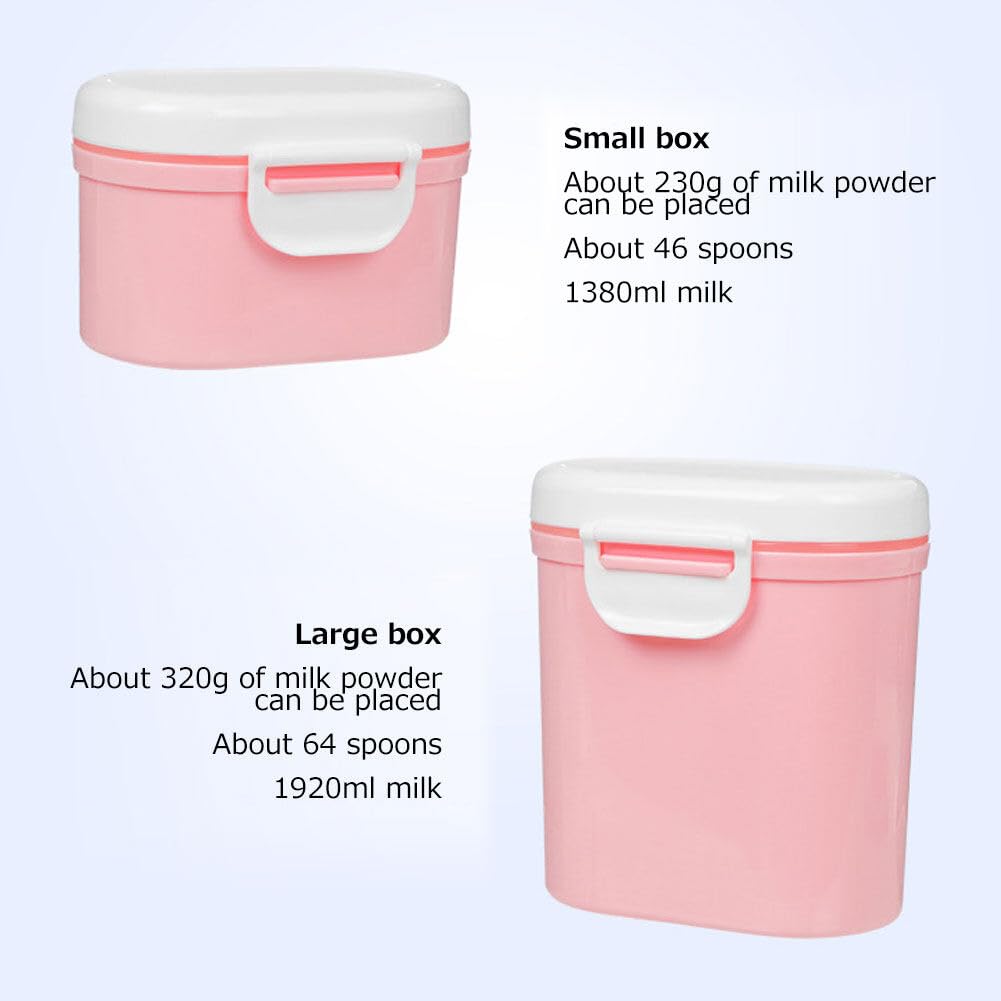 2 Contenitori Per Latte In Polvere - Porta Polvere Per Neonati Con Cucchiaio, Ermetici E Travel Size - Foto 6