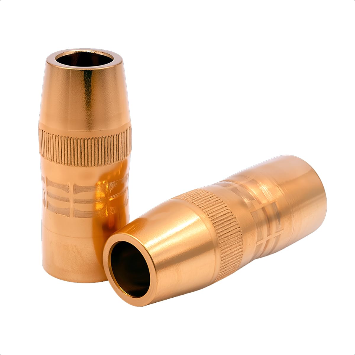 PLAXCON W.S N-5814C Centerfire Nozzles 1/4in Tip Recess 5/8in Bore For Bernard MIG Welding Guns 2pcs