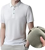 Photo Gallery wbietu prestigio - polo da uomo in rete, senza pieghe, aderente, comoda, traspirante, estiva, con scollo a v, maniche morbide e setose al tatto, bianco, l Photo Gallery wbietu prestigio - polo da uomo in rete, senza pieghe, aderente, comoda, traspirante, estiva, con scollo a v, maniche morbide e setose al tatto, bianco, l