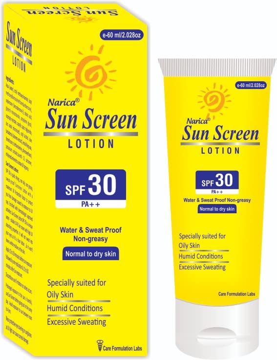 Narica Care Sun Screen Lotion 60ml (Pack of 1)/ Protect skin with SPF