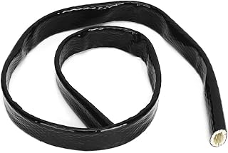 Manga de Fuego Negro para Manguera de, Línea de Manga de Manga de Fuego Trenzado Fibra de Vidrio de Fibra de Vidrio Manga de Calor 1650 ℃ Escudo de Calor de la Línea de a