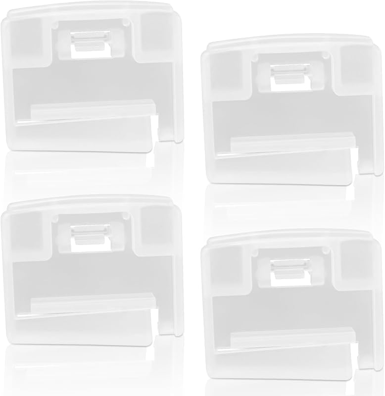Professional Replacement Closet Door Top Guide Set (4-Pack) | for Contractors Wardrobe G1005 or HARD-1325 Wardrobe Closet Door Systems - Easy Snap On Installation