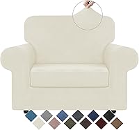 Vista 207 de WEERRW Fundas de terciopelo para sofá de 2 cojines, fundas de sofá de felpa de terciopelo de lujo de alta elasticidad, con parte inferior elástica