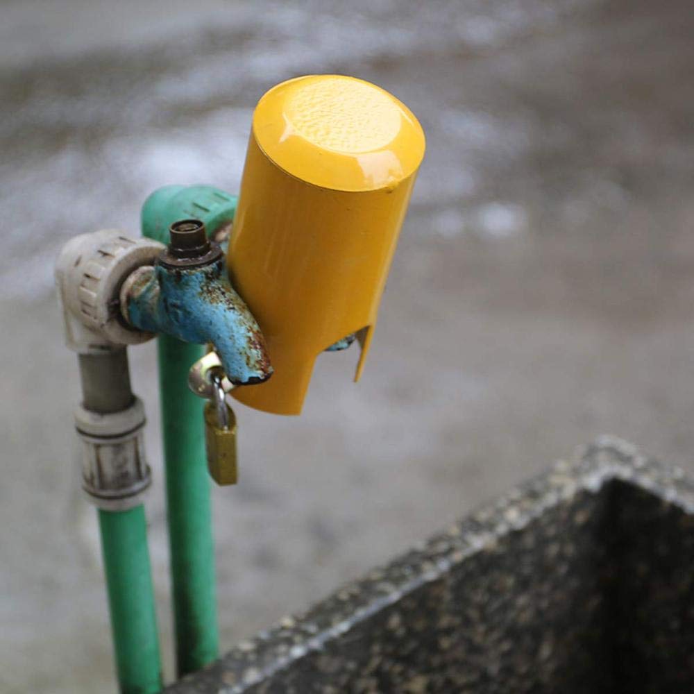 ZSDFGH Outside Tap Lock/outdoor Tap Lock/anti Theft Tap Lock/garden Tap Lock/outside Tap Cover Tap Safe,Yellow