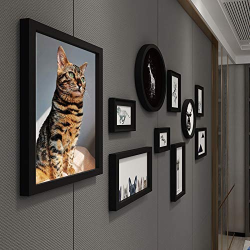 Xiangzhen Picture Frame 8X10 Inch Set Of 2,Made Of Wood, Wall Mount Vertically Or Horizontally-Photo Frame Poster Frames, Wall Mount Or Tabletop Use, Black #TOP5