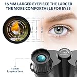 Binoculars 15x25 for Adults,Waterproof Durable & Clear Binoculars with Low Light Night Vision for Sightseeing,Concerts and Bird Watching - Image 2