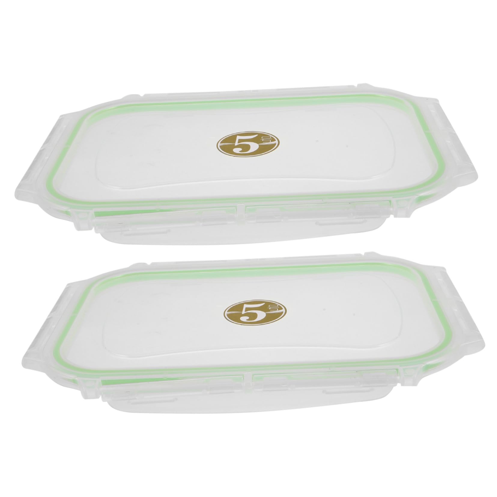 ABOOFAN 10 Pezzi Gelato in Plastica Della Ciotola Alimentare Rettangolare Coppa Gelati Coperchi Copertura Stoccaggio Coperture Per La Gelateria