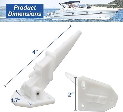 Miniatura 2 de Velocímetro de barco marino Pitot, velocímetro universal automático Kick-up tubo Pitot montaje hasta 80 MPH