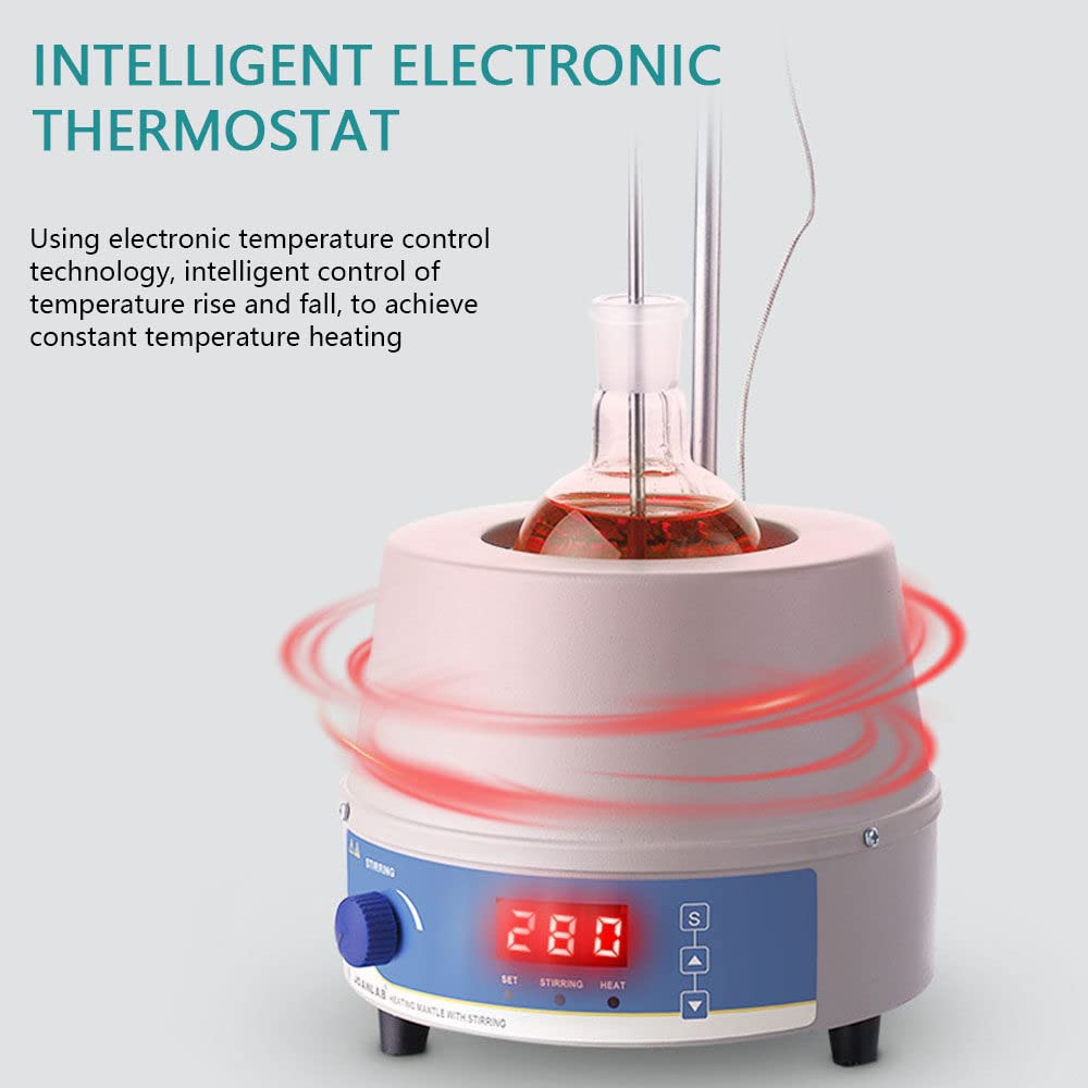 Digital Electric Heating Mantle With Magnetic Stirring Lab Equipment Magnetic Stirrer With Temperature Controller 500ml 220v - 21 - View #8