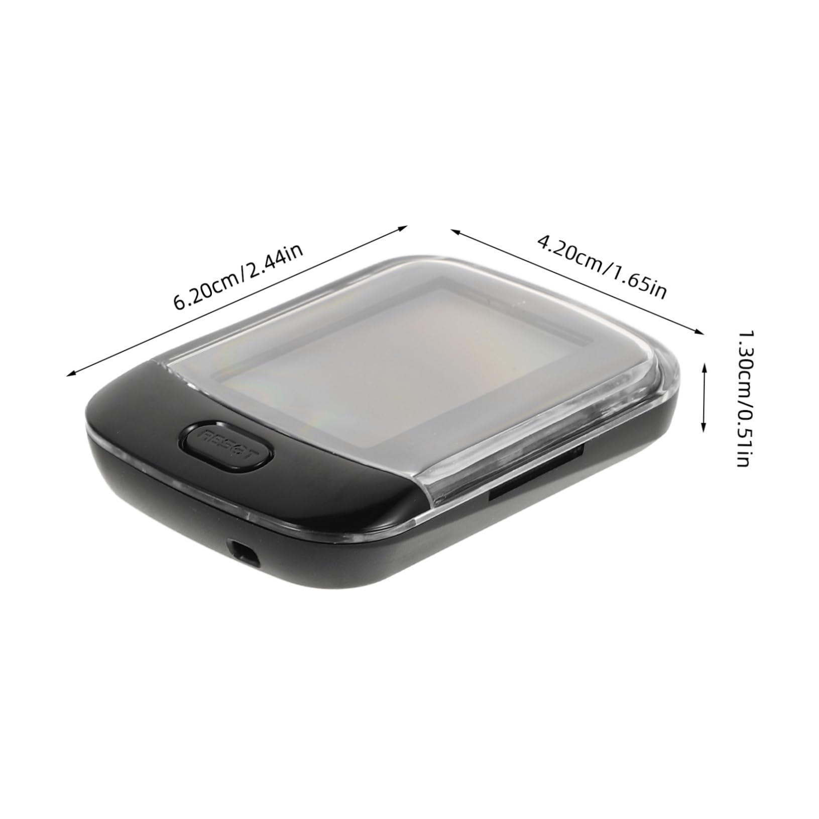 BESPORTBLE Digital Walking Tracker Pedometer with Clip and Lanyard Accurate Exercise Counter for Outdoor Activities Step Counting Sleep Monitoring Black