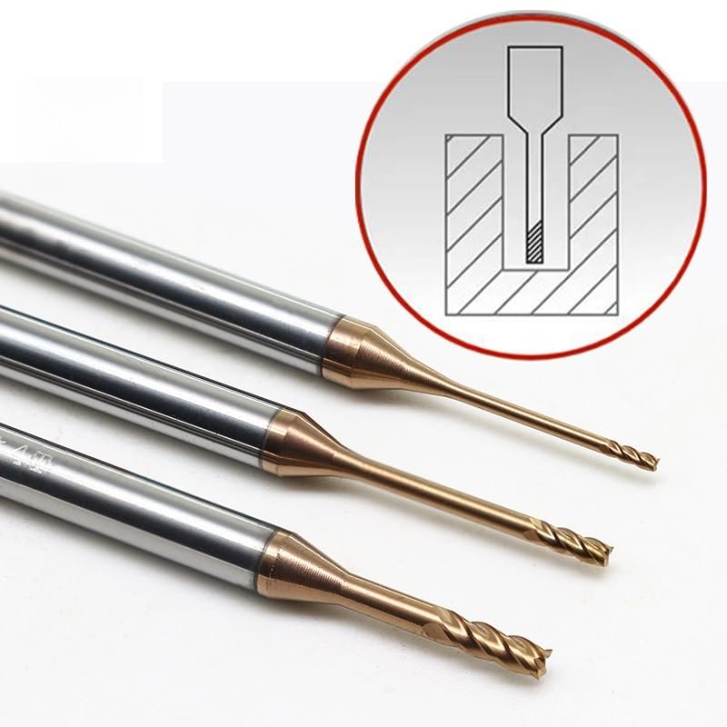 Fresa De Metal Duro Para Ferro E Aço 2 Cortes HRC55 6.0mm X 15mm - Foto 7