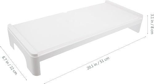 Miniatura 8 de NOLITOY Plastic Computer Monitor Stand Riser with Elevated Design for Cervical Spine Protection Desktop Rack for Office Home School Use High-grade