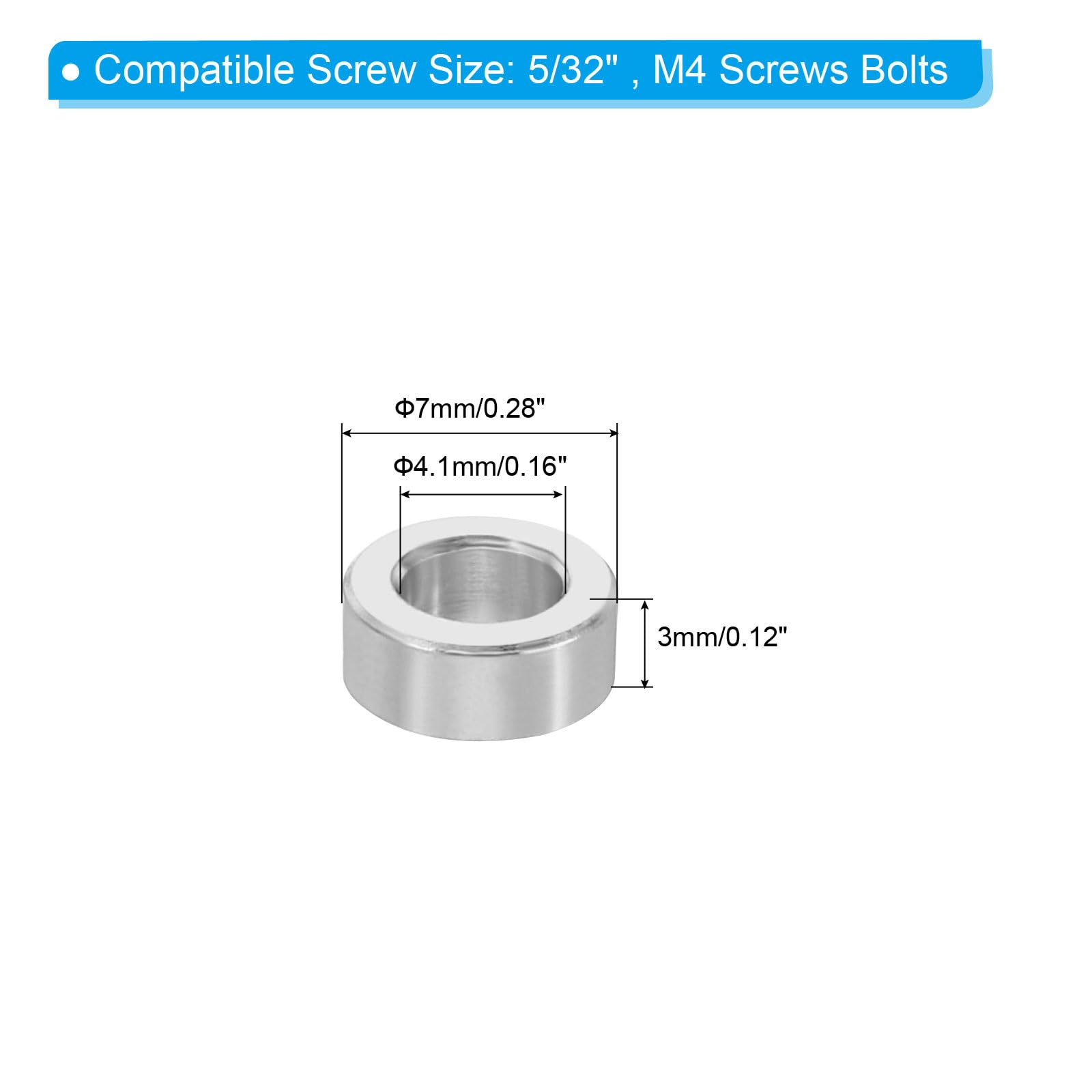 PATIKIL M4 Aluminum Spacers - Image 2
