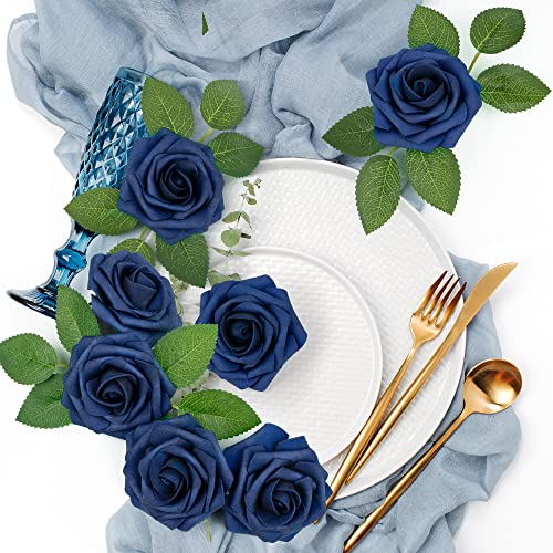 Mocoosy 50Pcs Roses Artificial Flowers - Image 3