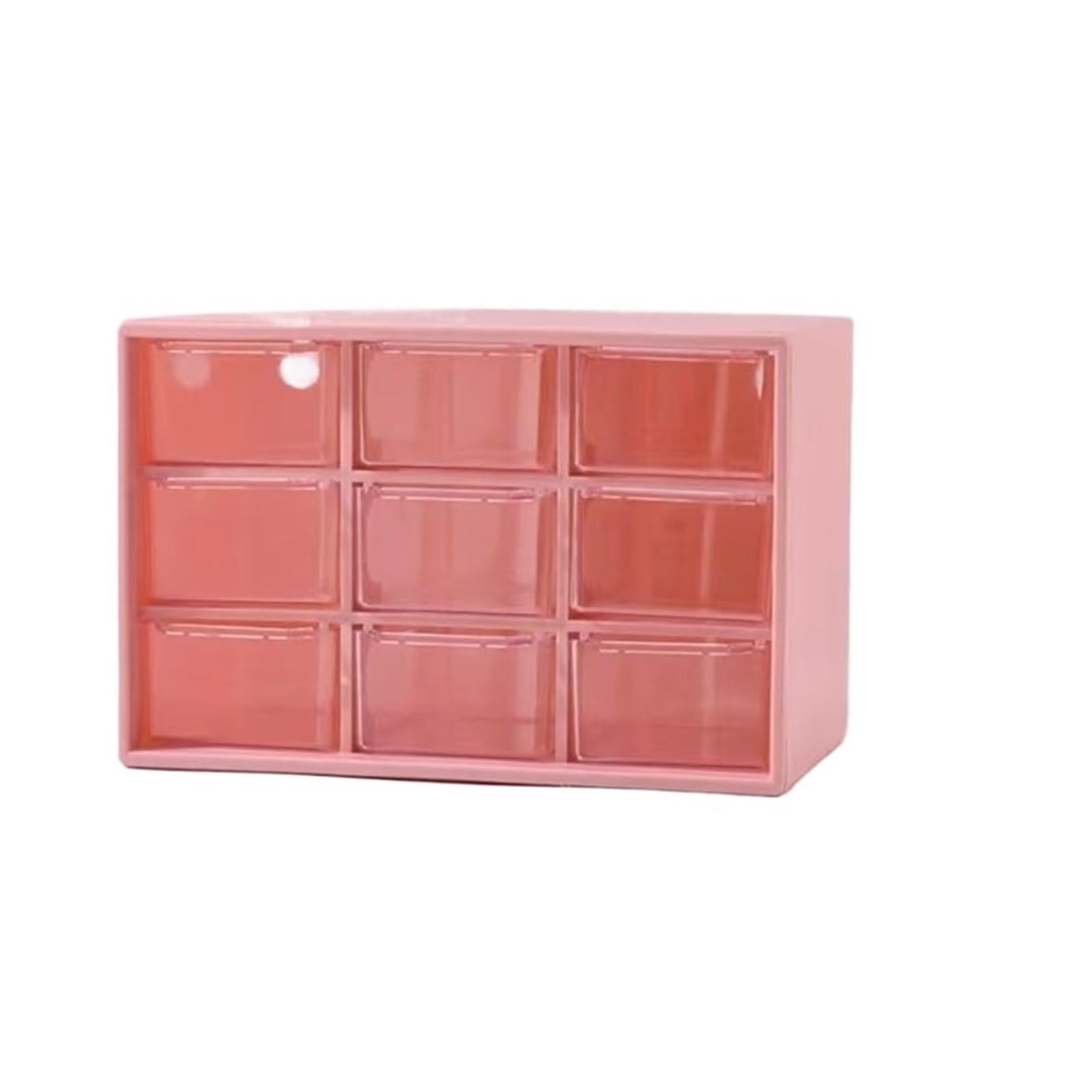 GMGQJST Compartment Storage Boxes Desktop 9 Grid Office Drawers Box Small Piece Organizer Transparent Partitioned Student Desk Wall-mounted Sundries Drawer(Green)