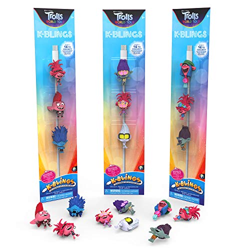 Wow! Stuff Collection- Trolls K-blings-Confezione da 3, Multicolore, TRL-KB-1024