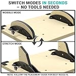 Sportneer 2-in-1 Balance Board – Adjustable Wobble & Slant Board for Core Strength, Stretching, Rehab, Standing Desk, Home Gym Workout - Image 4