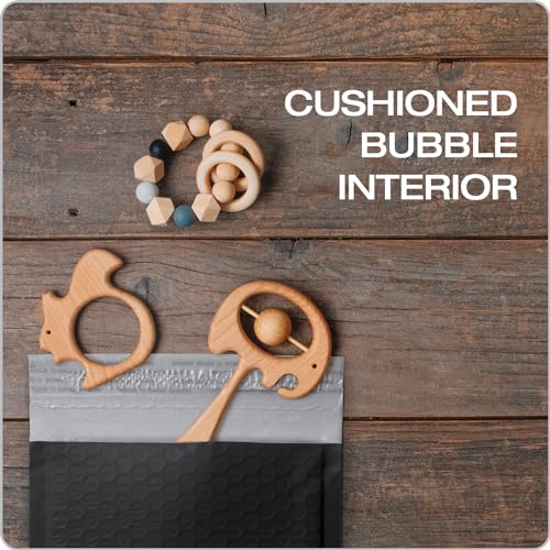 Image of Quality Park Bubble Mailers, 6 x 9 Inch, White Poly Mailers, Padded Envelopes, Shipping Envelopes, Water Resistant, Self Seal, 50 Per Box (QUA85856), Plastic (Pack of 4)