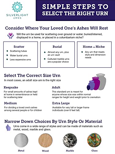 Silverlight Urns WHM-108 Continuum Cherry Clock Cremation Urn For Ashes thumb #7