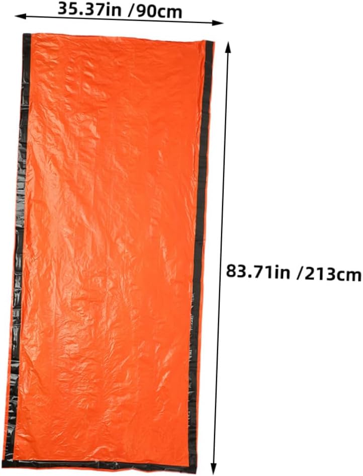 Emergency Bivy Sack 2pcs Pe Aluminum Foil Lightweight Portable Survival Blanket with Compression Stuff Sack for Adults Camping and Hiking