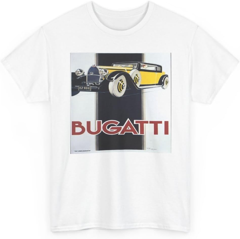 Vintage Bugatti Automobile Advertising Poster