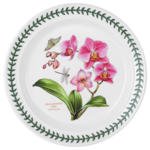 Portmeirion Exotic Botanic Garden Dinner Plate With Assorted Motifs, Round, Ceramic, Dishwasher, Microwave, & Oven Safe, 10.5 Inch, Made In England - Set Of 6 #TOP3
