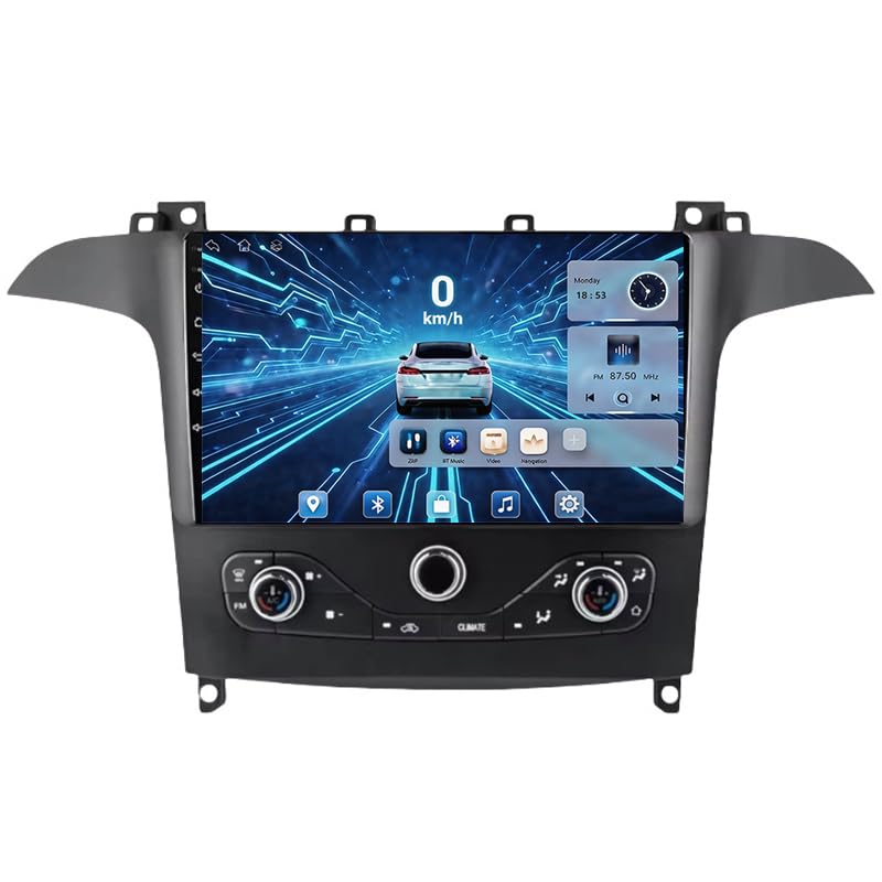 Autoradio Android pour Ford S Max 2006-2015 avec écran tactile 9 pouces et GPS