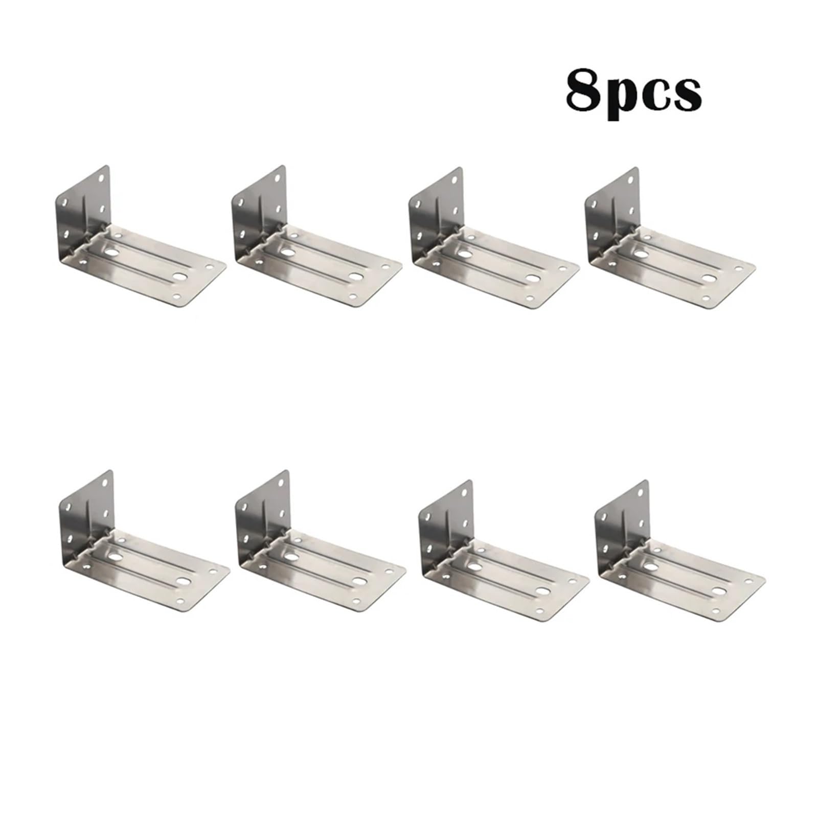 Kątowniki w kształcie litery L, Łącznik kątowy ze stali nierdzewnej w kształcie litery LNarzędzie do narożników meblowych(A4 8pcs)