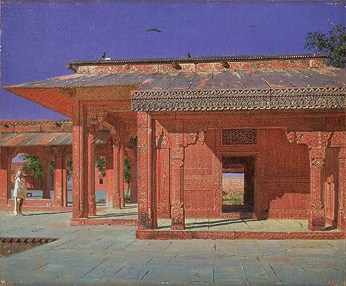 Pintura mural y lienzo decorativo de Fatehpur Sikri para salón y dormitorio de 60x90cm
