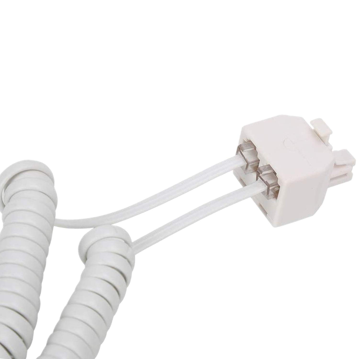 Divisor Telefónico RJ11 6P4C | Adaptador De 1 Macho A 2 Hembras Para Fax, Módem Y Contestador, Compatible Con Cajas ADSL