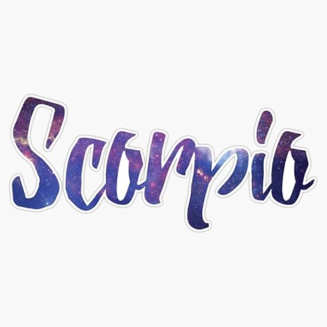 Scorpio Zodiac Sign Bumper Sticker Vinyl Decal 5