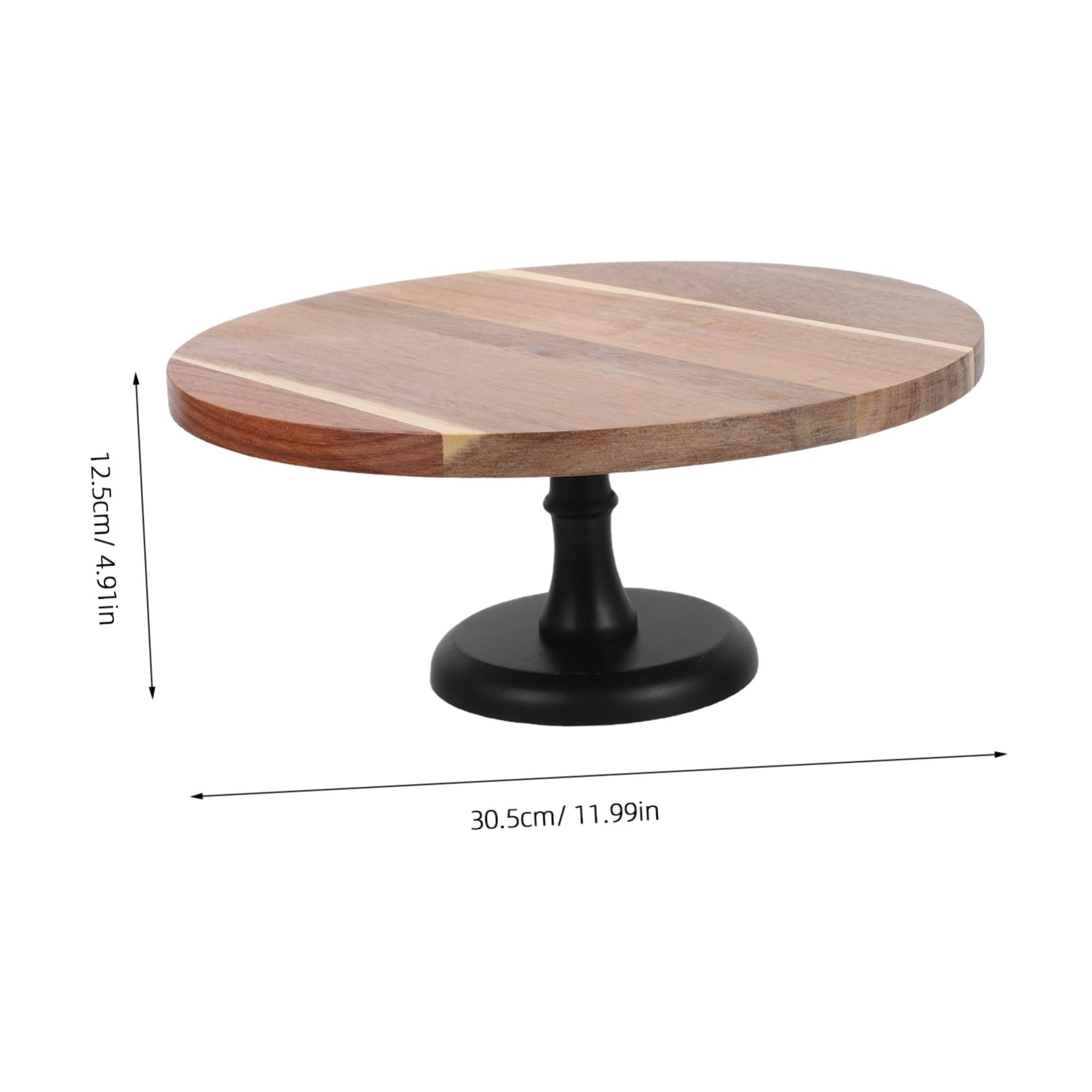 Cabilock Soporte De Madera De Acacia Para Tartas Bandeja Para Servir Aperitivos Expositor De Magdalenas Soporte Para Galletas Bandeja Para Frutas Para Tartas