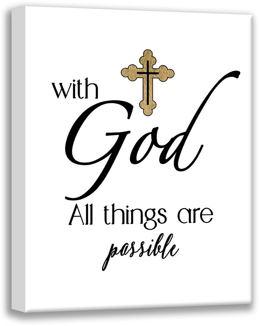 ArtDirect All Things Possible Gold Gallery Wrapped Canvas Museum Art by CAD Designs