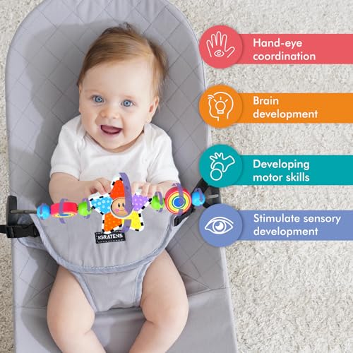Image of iGRATENS Baby Bjorn Bouncer Toy Bar, Toy for Baby Bouncer Soft & Bliss, Easy to Attach and Remove, Child-Friendly Materials, Exciting Design for Curious Babies, Pentagram