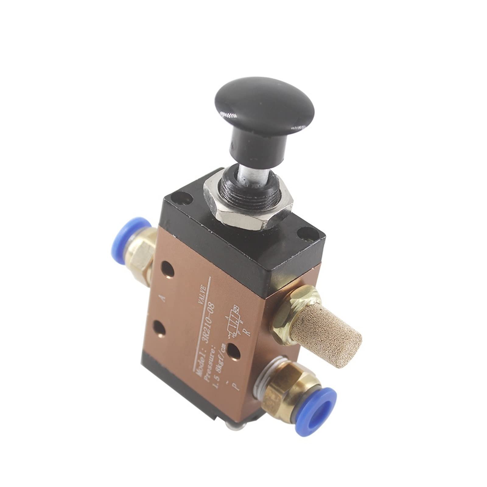3R210-08/3R310-10 Valvola pneumatica push pull 3 vie 2 posizioni ad azionamento manuale di controllo azione diretta 1 pz