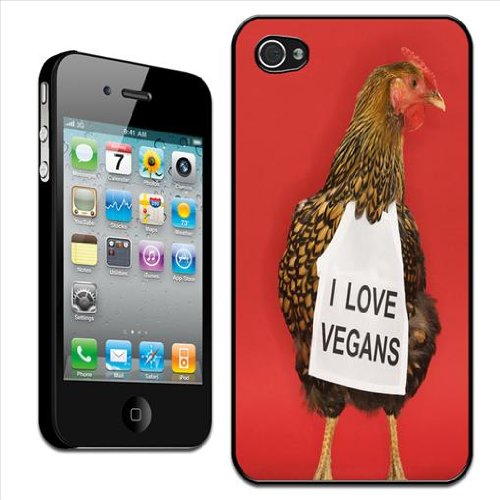 Fancy A Snuggle - Carcasa rígida para iPhone 4 y 4S con diseño de gallina