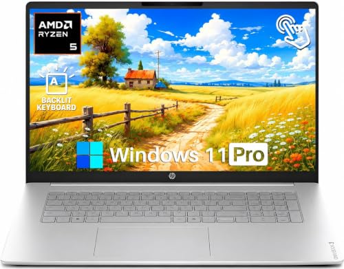 Image of HP OmniBook 3 17.3 inch Touchscreen Laptop, Ryzen 5 130, 16GB RAM, 1TB