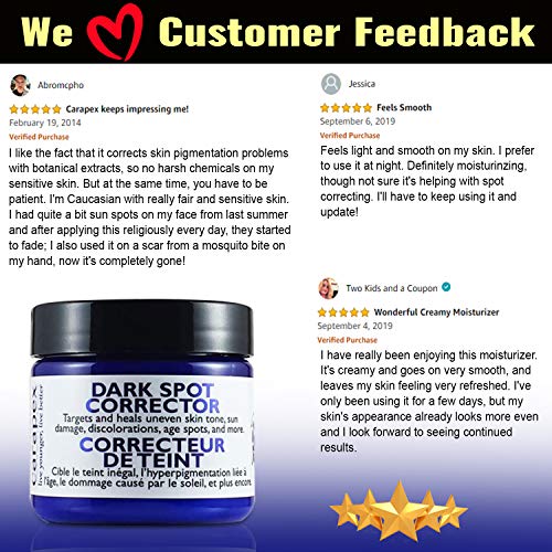 Carapex Dark Spot Corrector for Acne Scars, Age Spots, Sun Damage