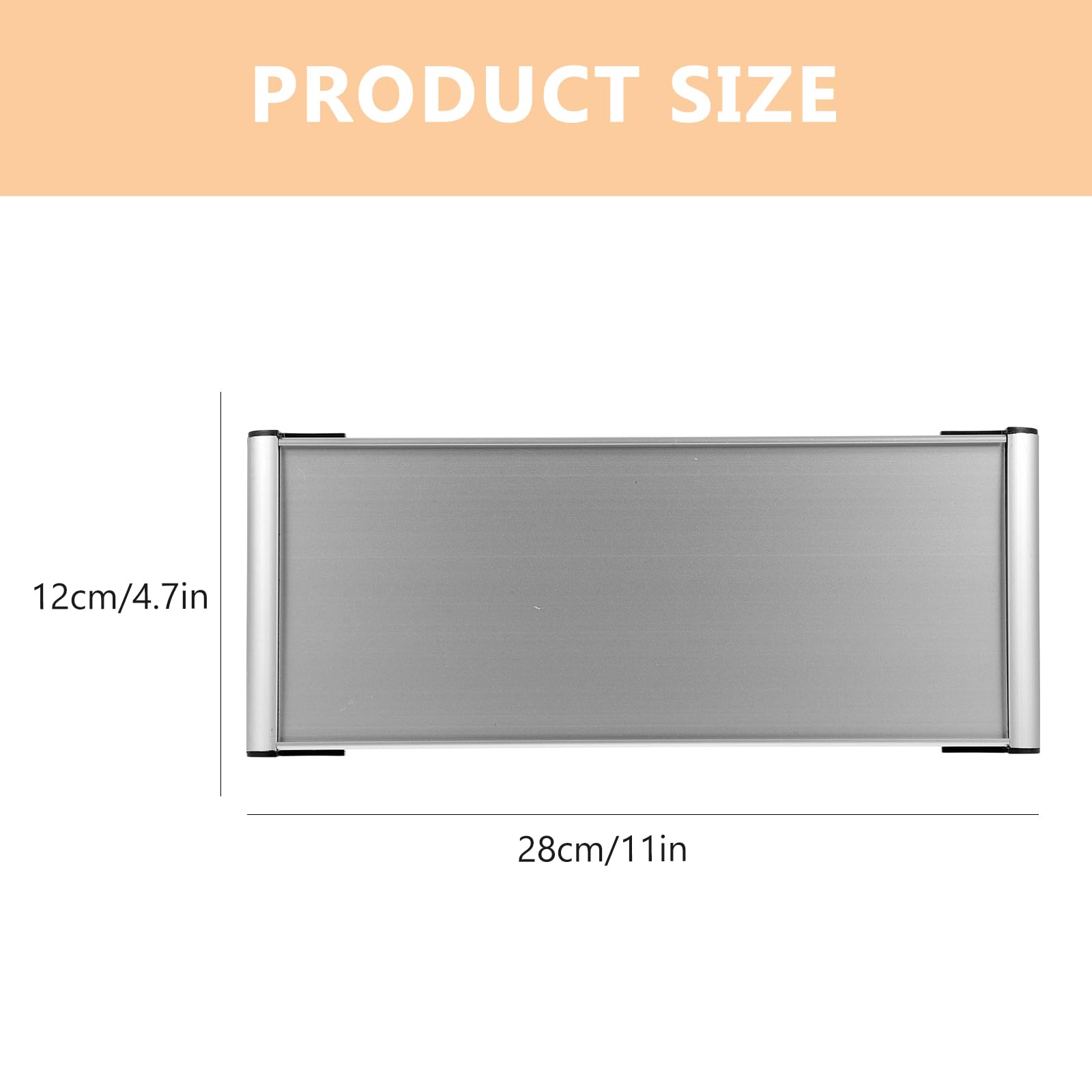 GANAZONO Placa De Nombre Para Puerta De Oficina De Aleación De Aluminio 11.02X4.72 Pulgadas Juego De 5 Placas Identificadoras Para Habitaciones Y Áreas De Trabajo