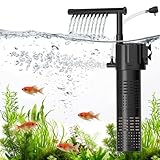 hygger Internal Aquarium Filter, 5-in-1...