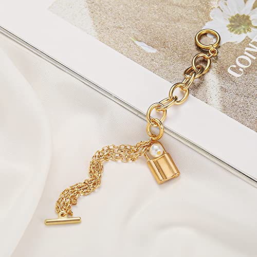 Image of Shining Diva Fashion Stylish Multilayer Gold Plated Bangle Bracelet for Women and Girls