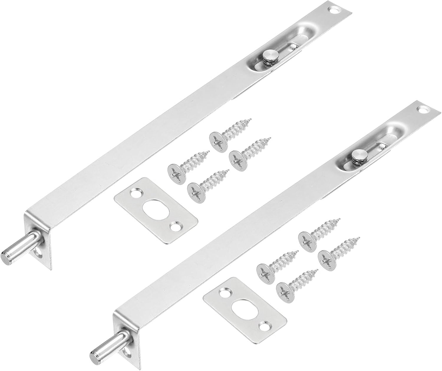 MECCANIXITY Flush Bolt - 6 Inch Stainless Steel Door Slide Lock