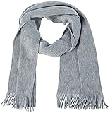 boss schal damen sale Hochwertige Verarbeitung BOSS Herren Albas-L Schal, Silver41, ONESI