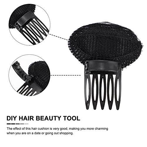 Lurrose 5 peças de grampos para coque de cabelo, esponja, volume, batida, volume, base de cabelo, ac