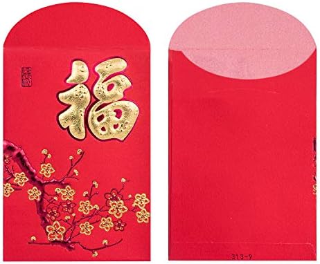 Year of The Rabbit Chinese New Year Red Envelopes Hong Bao Lai See Blessing Red Money Pocket 38pcs for All Occasion